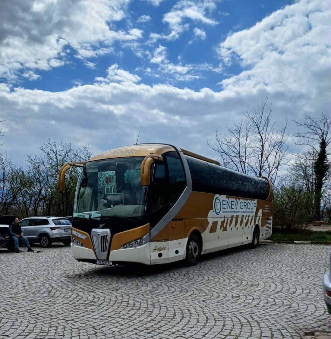 Автобус на Enev Group през зимата